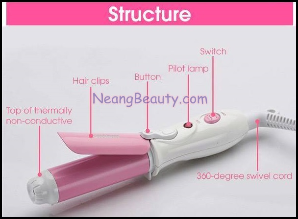 เครื่องม้วนผมไฟฟ้า เครื่องม้วนผม ที่ม้วนผมมินิ ขนาดพกพา Mini Hair Curler XD-168 (Cerem Styler)**