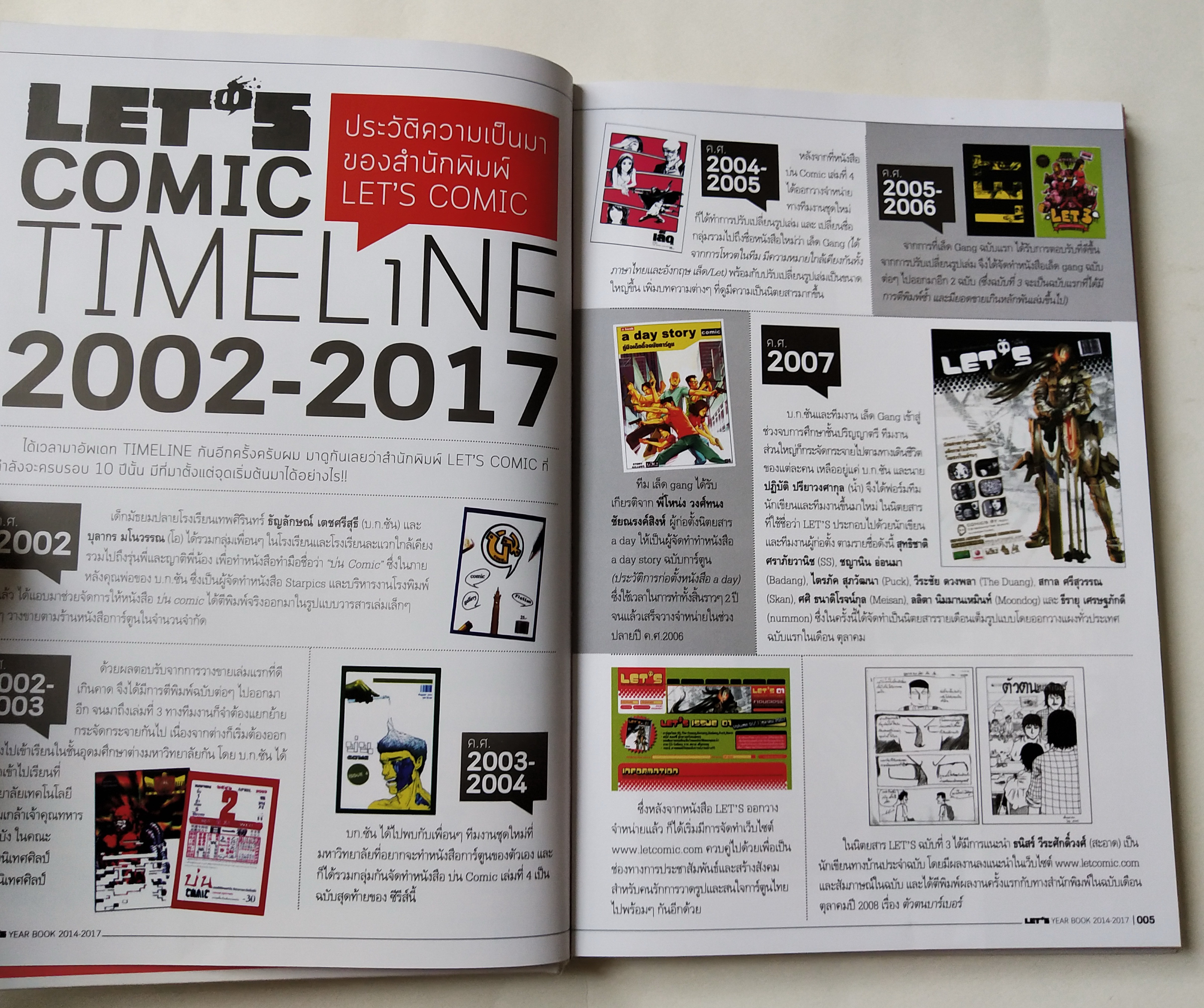 หนังสือเก่า Let's Comic Yearbook2014-2017,LET 's Comic YEARBOOK 2014-2017 เดอะดวง THE DUANG / PUCK / SA-ARD / FORMALIN / NUMMON / BEAST / NOTE / DIO / MANGGORN / TAN-STAR times JODBRIEW