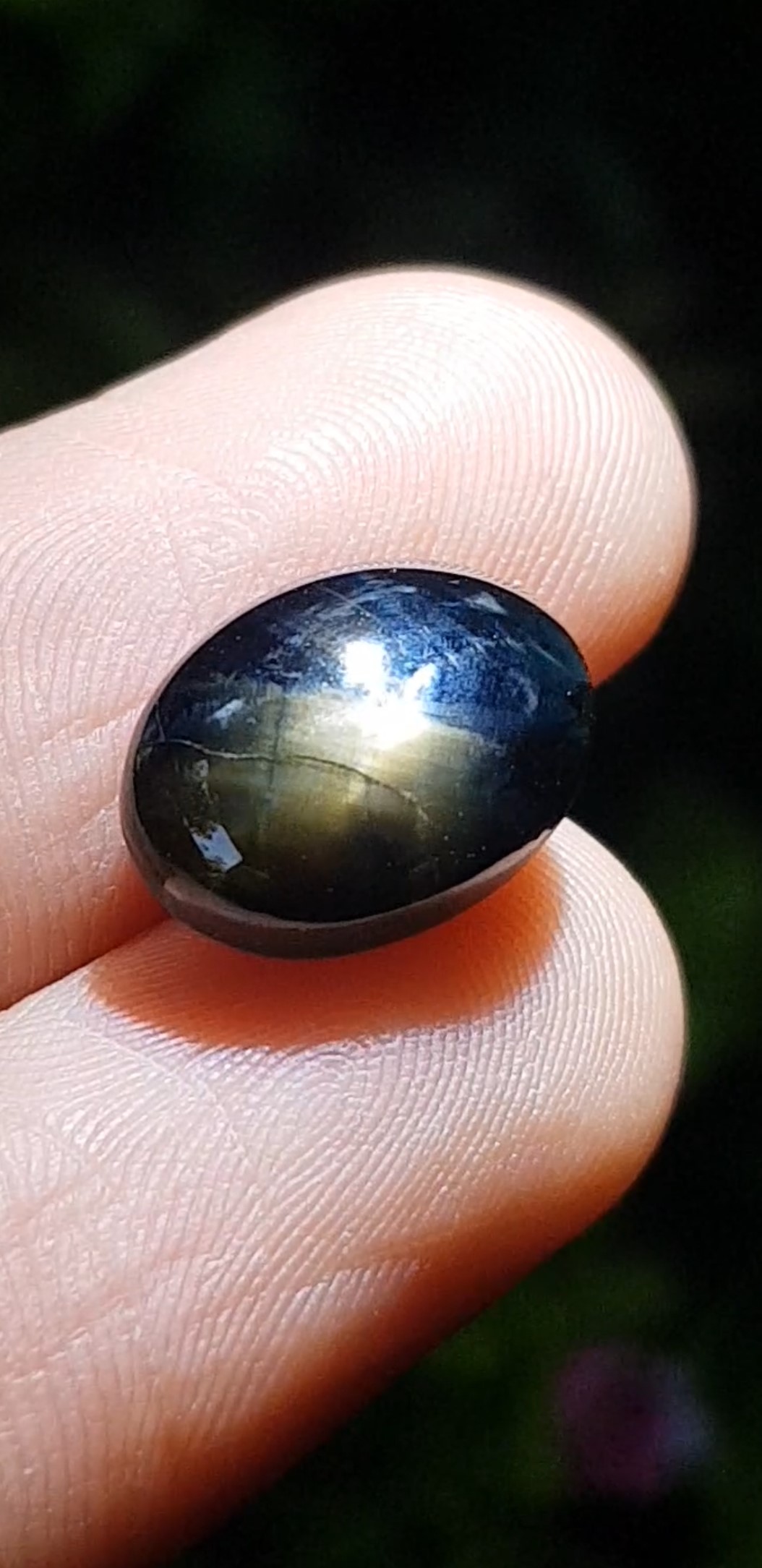 พลอย ไพลิน สตาร์ แซฟไฟร์ Blue Star Sapphire 9.67 กะรัต (Cts.) ดิบ Unheated พร้อมใบเซอร์ พลอยแท้ อัญมณีมงคลประจําวันเกิด เครื่องประดับพลอย