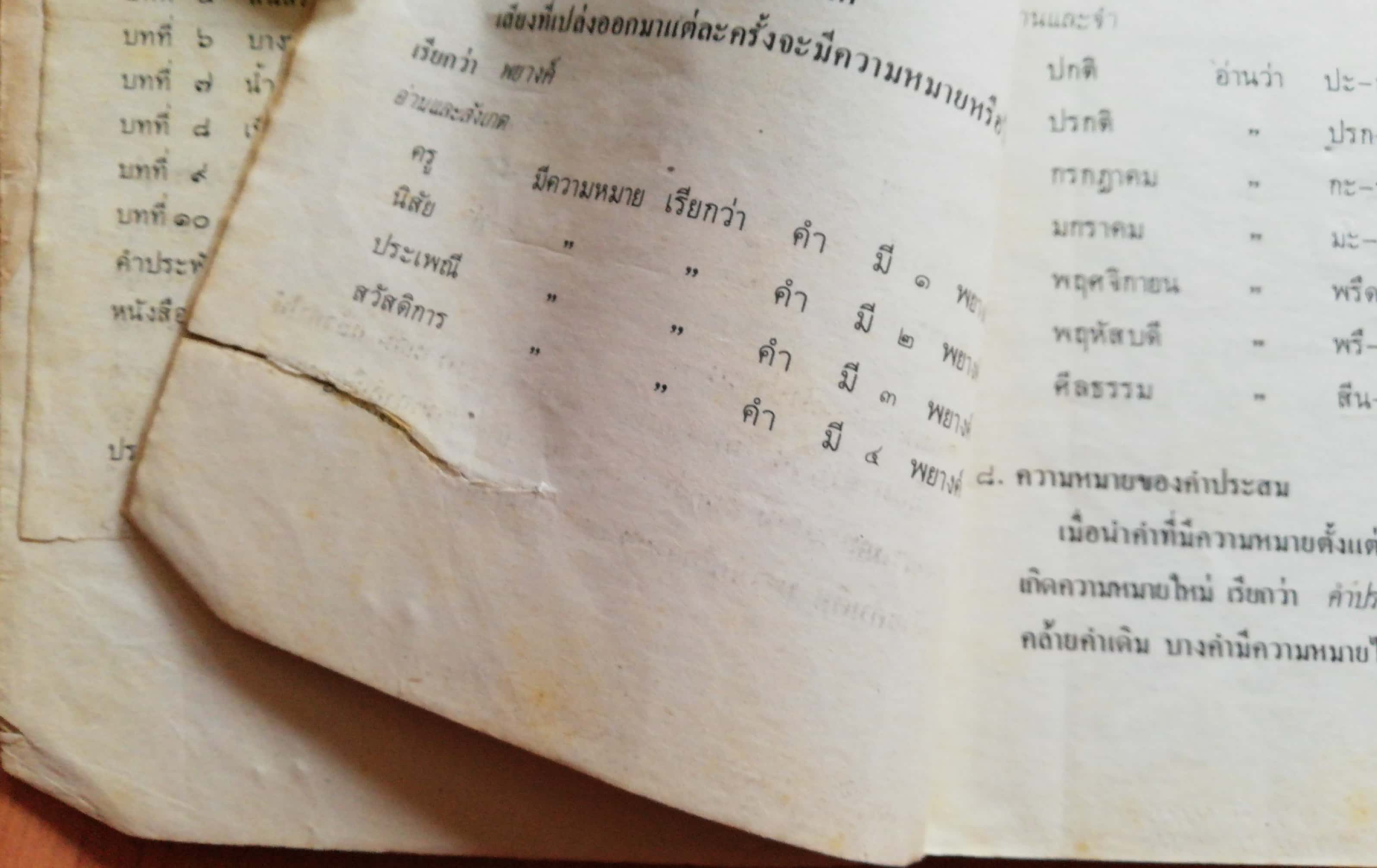 หนังสือเรียนภาษาไทยเก่า ชั้นประถมศึกษาปีที่5 เล่ม1 ตามหลักสูตรประถมศึกษา พิมพ์ครั้งที่16 พ.ศ 2536 พุทธศักราช2521 *** หนังสือขาด มีตำหนิ ตามภาพ