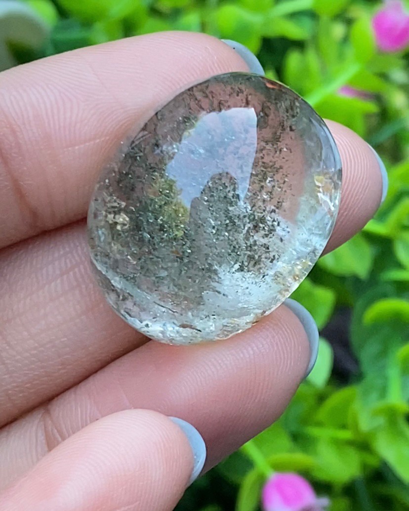 โป่งข่าม ควอตซ์ Rutilated Quartz 61.84 กะรัต Cts. พลอยแท้ อัญมณีมงคลประจําวันเกิด เครื่องประดับพลอย