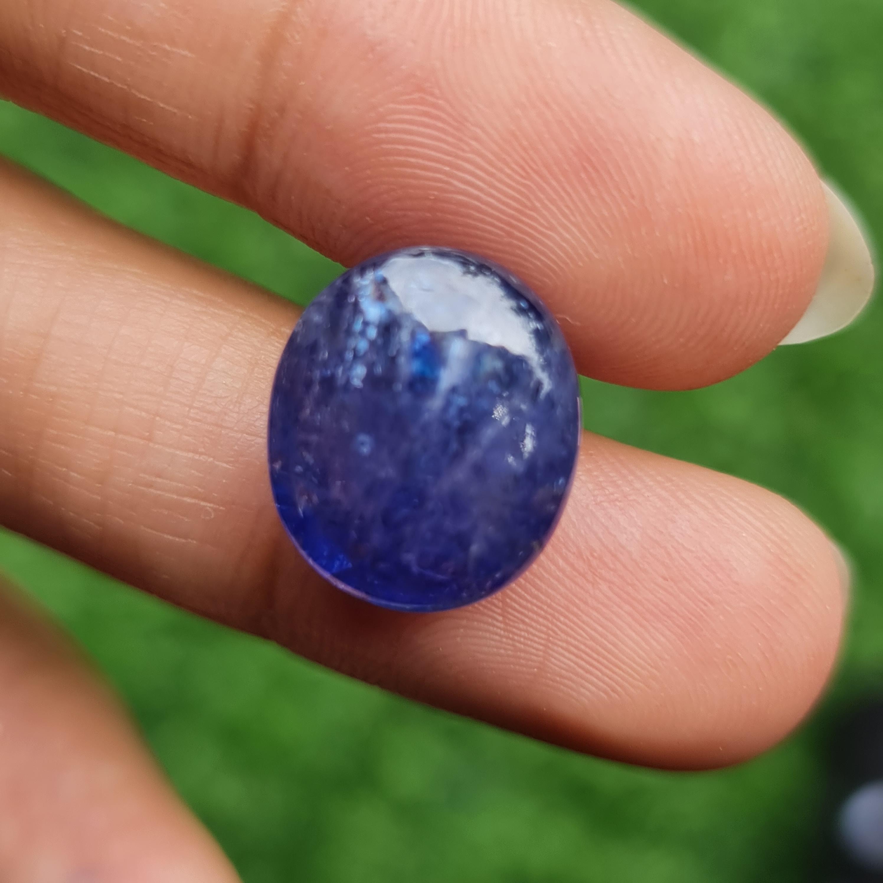 พลอย แทนซาไนท์ Tanzanite 15.79 กะรัต (Cts.) พลอยแท้ อัญมณีมงคลประจําวันเกิด เครื่องประดับพลอย
