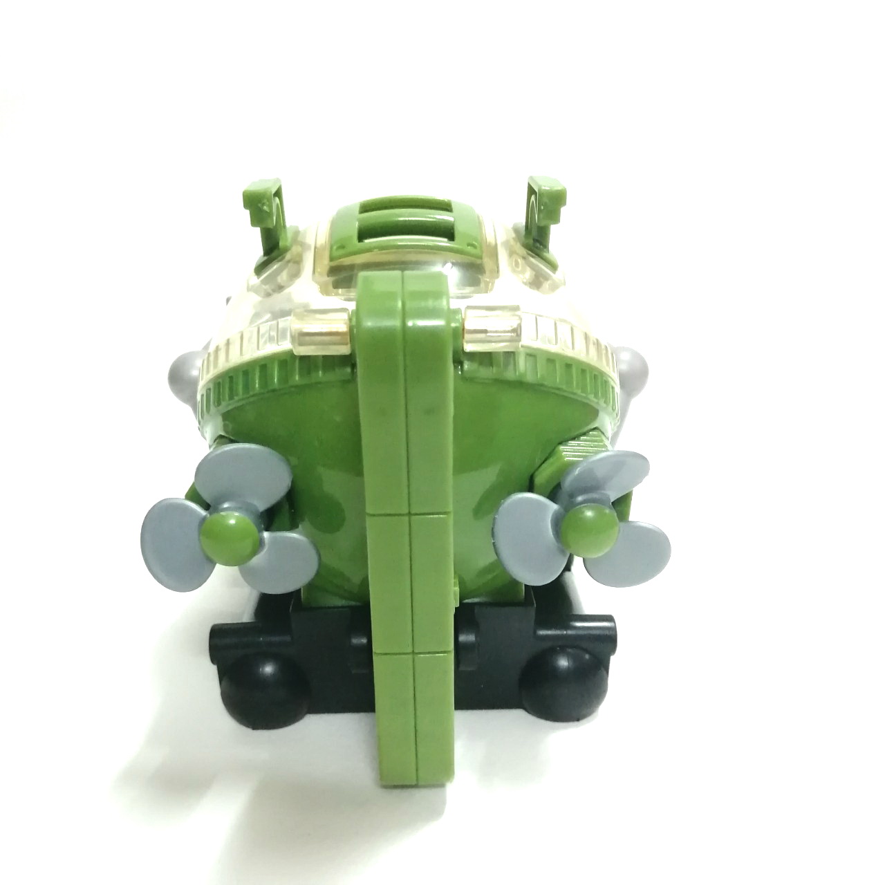 ยานโมดูลจากจูราสสิก เวิลดิ์ พลาสติกตัน มีส่วนใส มีจุดขยับกระจกเปิดได้ แขนกลขยับซ้ายขวาได้ ขนาดตามรูป มีตามภาพ งานเก่าMattel 2007 มีรอยบ้าง