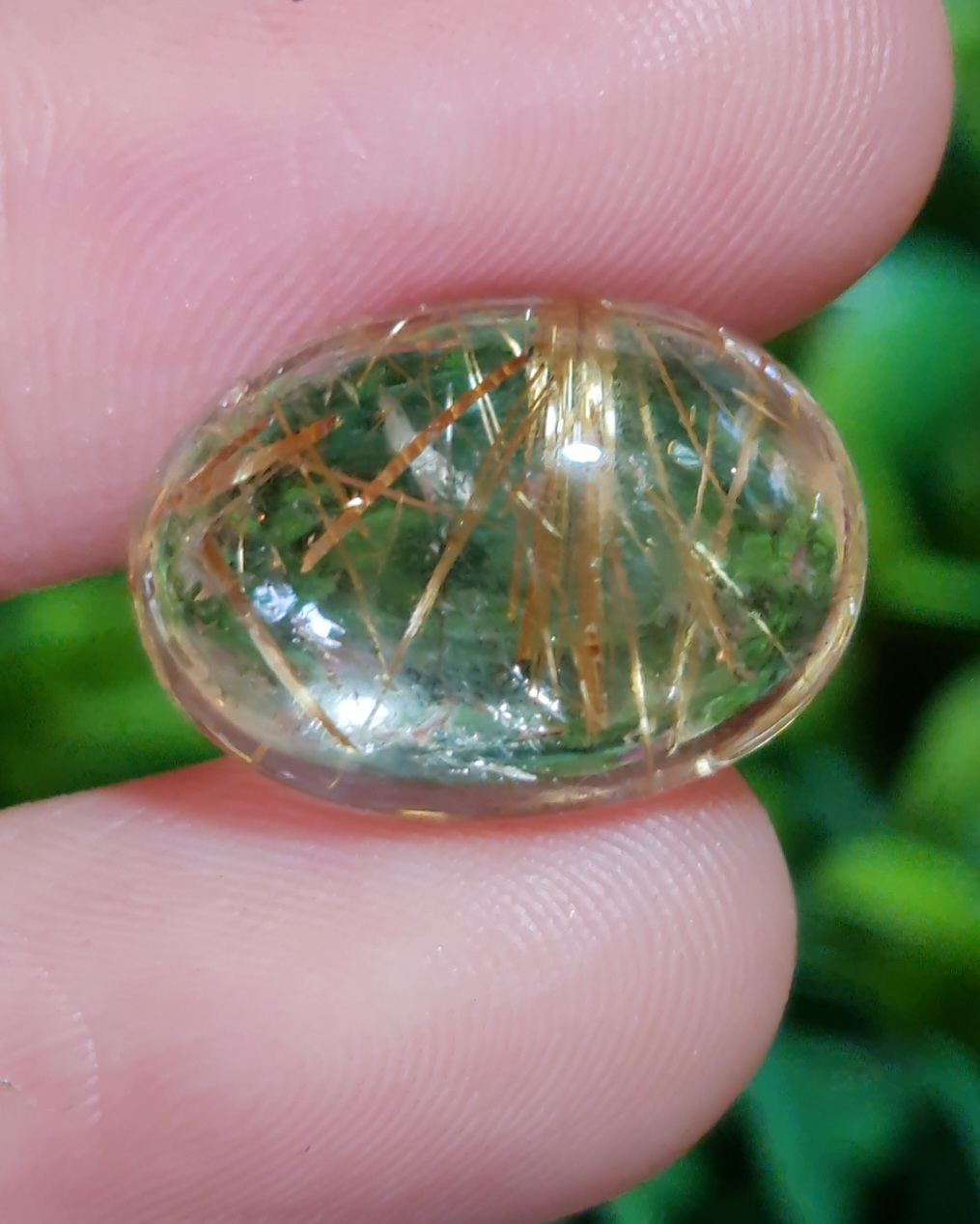 ไหมทอง ควอตซ์ Golden Rutilated Quartz 11.22 กะรัต Cts.พลอยแท้ อัญมณีมงคลประจําวันเกิด เครื่องประดับพลอย
