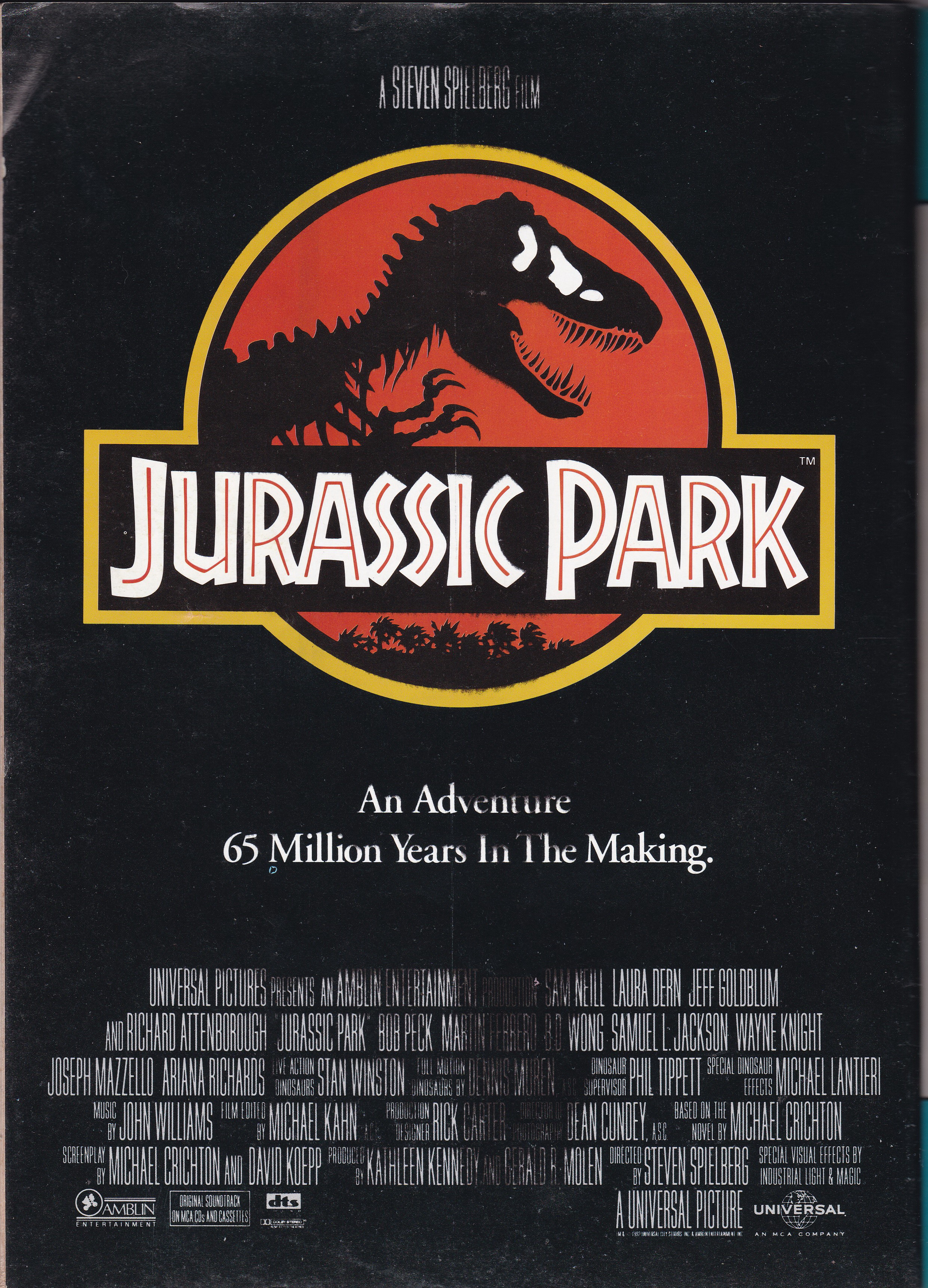 นิตยสารเก่า Starpics ฉบับพิเศษ "Jurassic Park" โดย Steven Spielberg -TRICERATOPS -DILOPHOSAURUS -GALLIMIMUS TYRANNOSAURUS REX พิมพ์ครั้งที่ 2 แยกขายจาก Starpics 347 เพิ่มขาว-ดำ 16 หน้า เพิ่มรูปสี