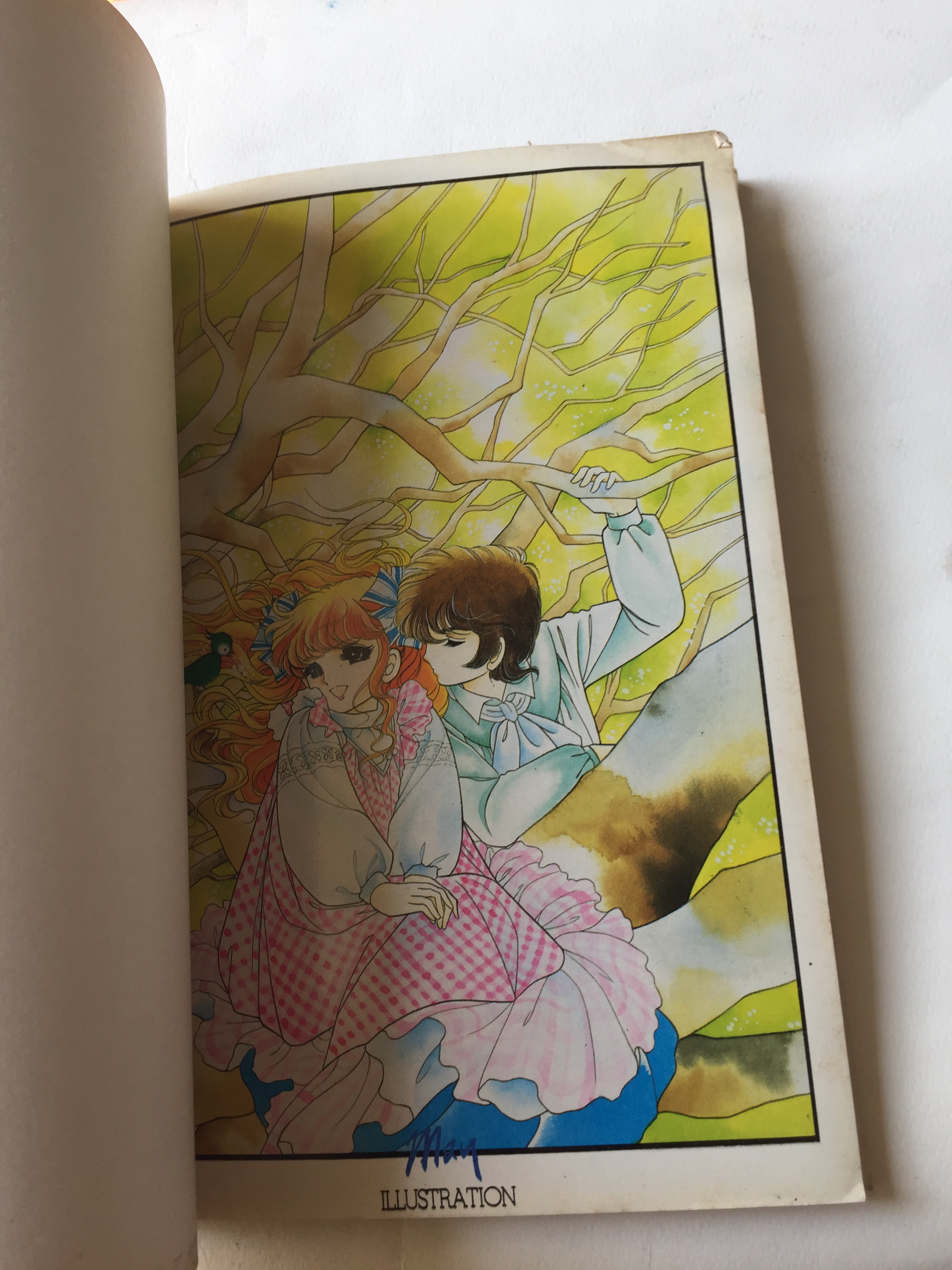 หนังสือภาพเก่า May Illustrations ภาพการ์ตูนสวย ภาพสีทั้งเล่ม ลายเส้นจาก คุณเมย์ ***แต่ละแผ่นหลุดจากสัน มีรอย ตามภาพ ผลงานโดย May, Present โดย Main Point ชุดที่ 1 ปี 1986