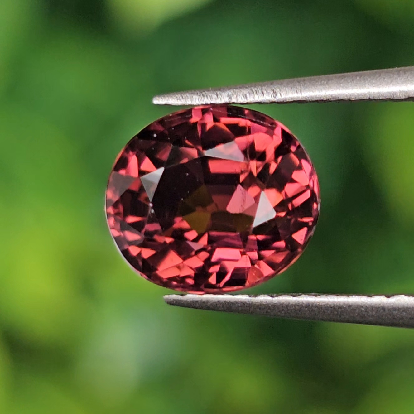 พลอย รูเบลไลต์ ทัวร์มาลีน Rubelite Tourmaline 1.52 กะรัต (Cts.) พลอยแท้ อัญมณีมงคลประจําวันเกิด เครื่องประดับพลอย