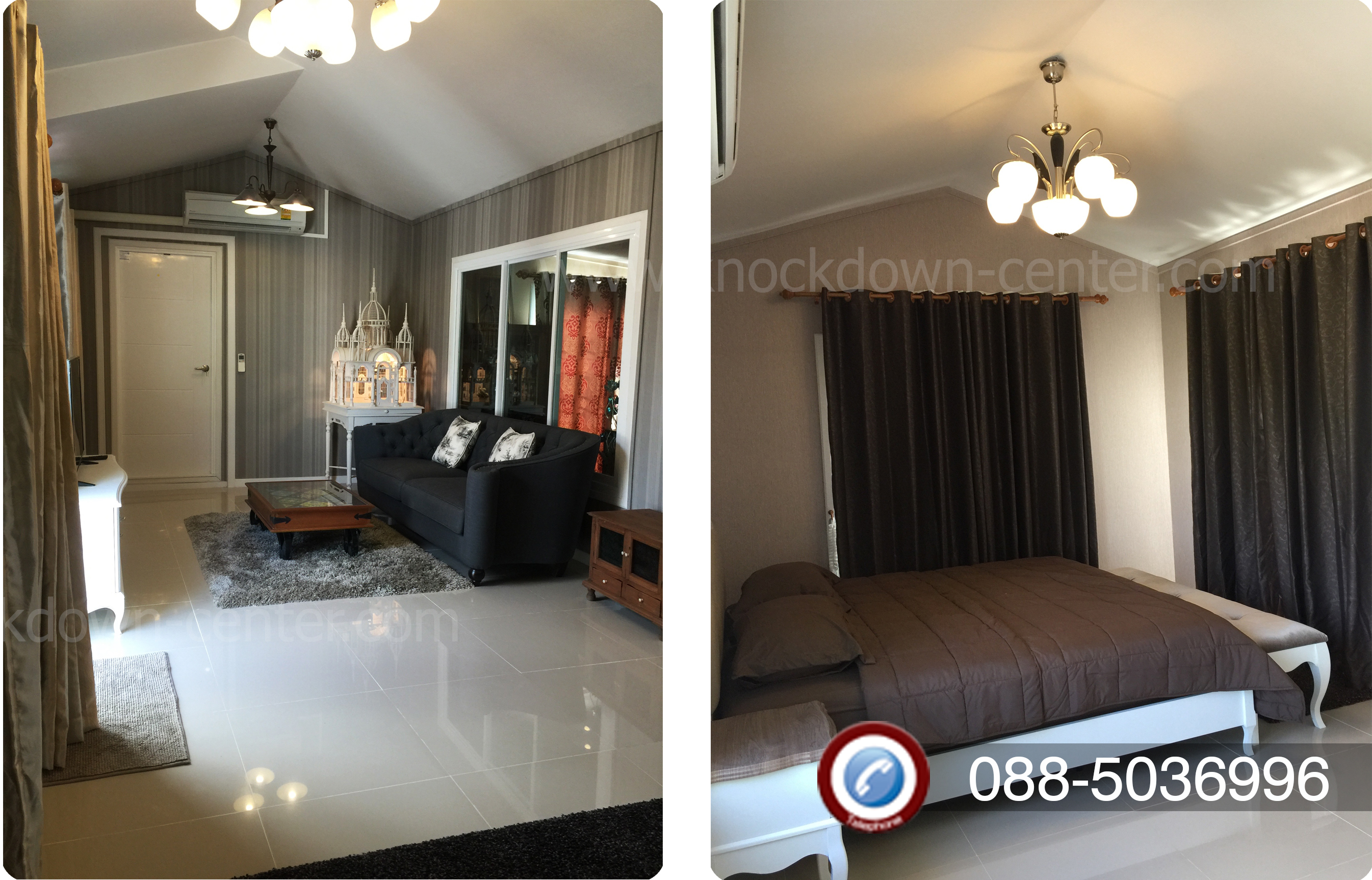 บ้านน็อคดาวน์ บ้านสำเร็จรูป Grand Modern U 0022