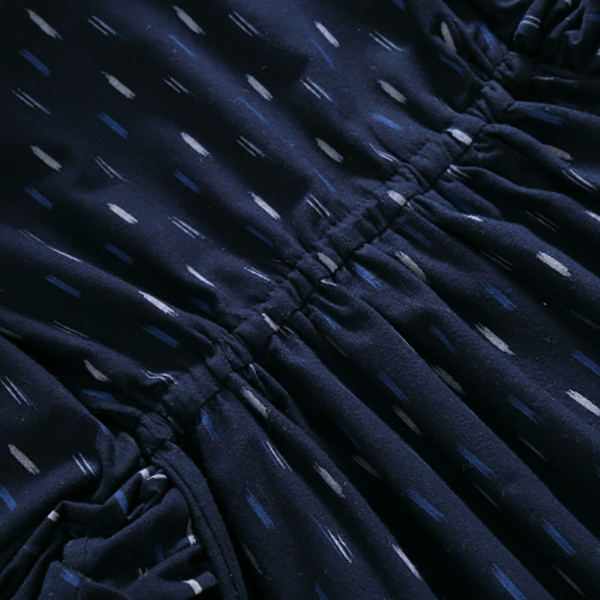 เดรสเชิ้ตแฟชั่นญี่ปุ่น แขนยาว เอวผูกจั๊ม (12297LM)