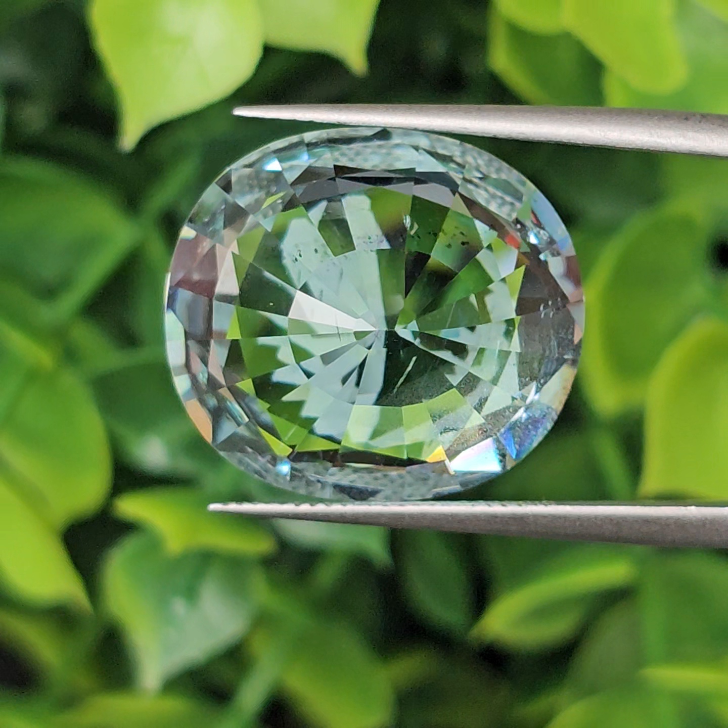 พลอย อความารีน Aquamarine 18.39 กะรัต (Cts.) พลอยแท้ อัญมณีมงคลประจําวันเกิด เครื่องประดับพลอย