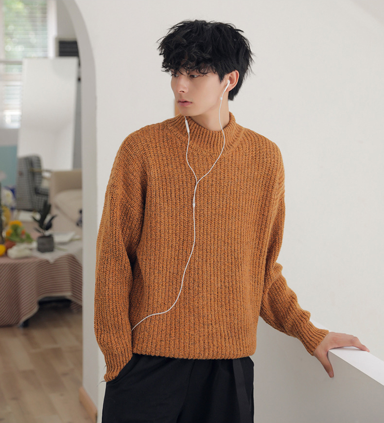 เสื้อสเวตเตอร์ไหมพรมกันหนาวใส่ได้ทั้งชายหญิง (10312MM)