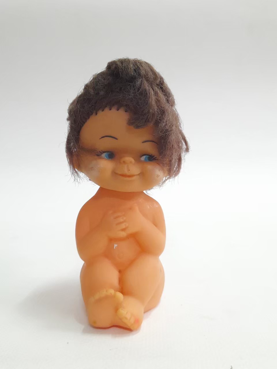 มีหลายภาพ,ตุ๊กตาเด็ก ตัวยางผมไนล่อน งานเก่าหายาก งานเรทโทรย้อนยุค มือสองสภาพดี