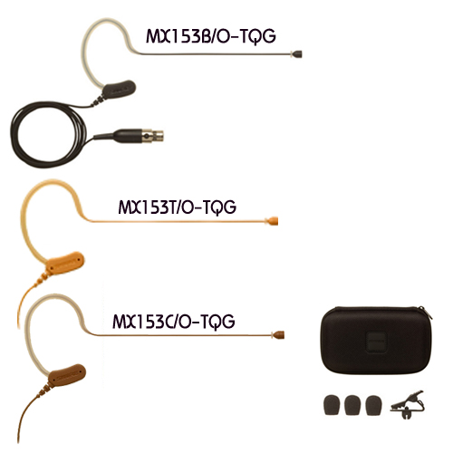 SHURE MX153T/O-TQG ไมค์คาด Earset Headworn Microphone