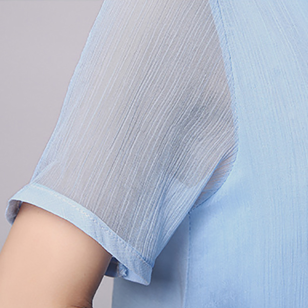 เดรสยาวแฟชั่นวินเทจ ผ้าทอพิมพ์ลาย ชายพริ้วสวย (11809M)