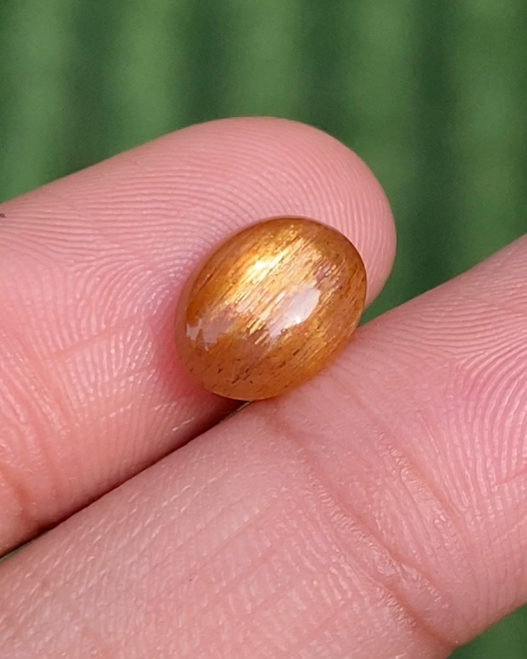 พลอย ซันสโตน Sunstone 2.45 กะรัต (Cts.) พลอยแท้ อัญมณีมงคลประจําวันเกิด เครื่องประดับพลอย