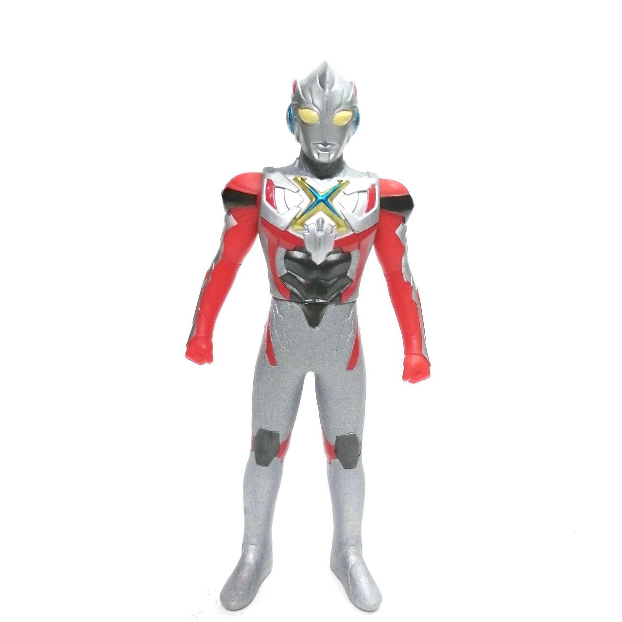 ซอฟ 5.5 นิ้ว ขนาดตามรูป อุลตร้าแมนเอ๊กซ์ ร่างปกติ สภาพดี มีปั๊ม ไม่มีสติ๊กเกอร์ มีรอยบ้าง