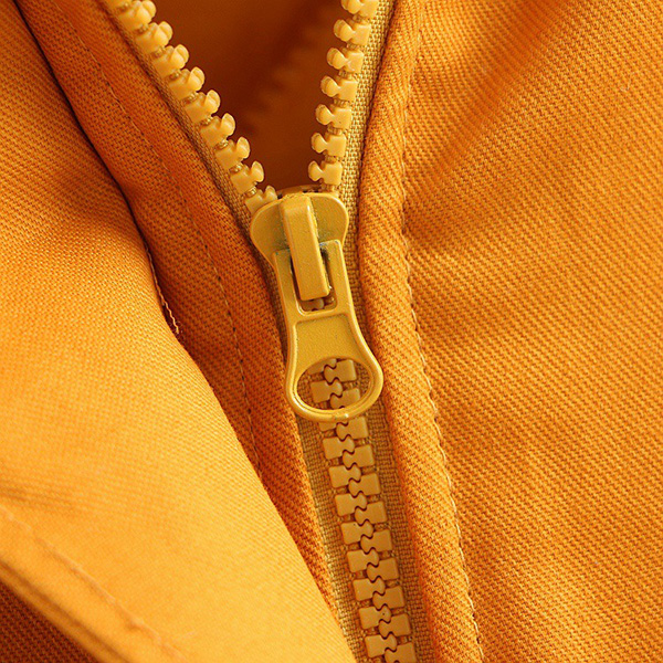 เสื้อโค้ทกันหนาวสีเหลือง มีฮู้ด แต่งกระเป๋าปักลายชีสน่ารัก (12365LM)