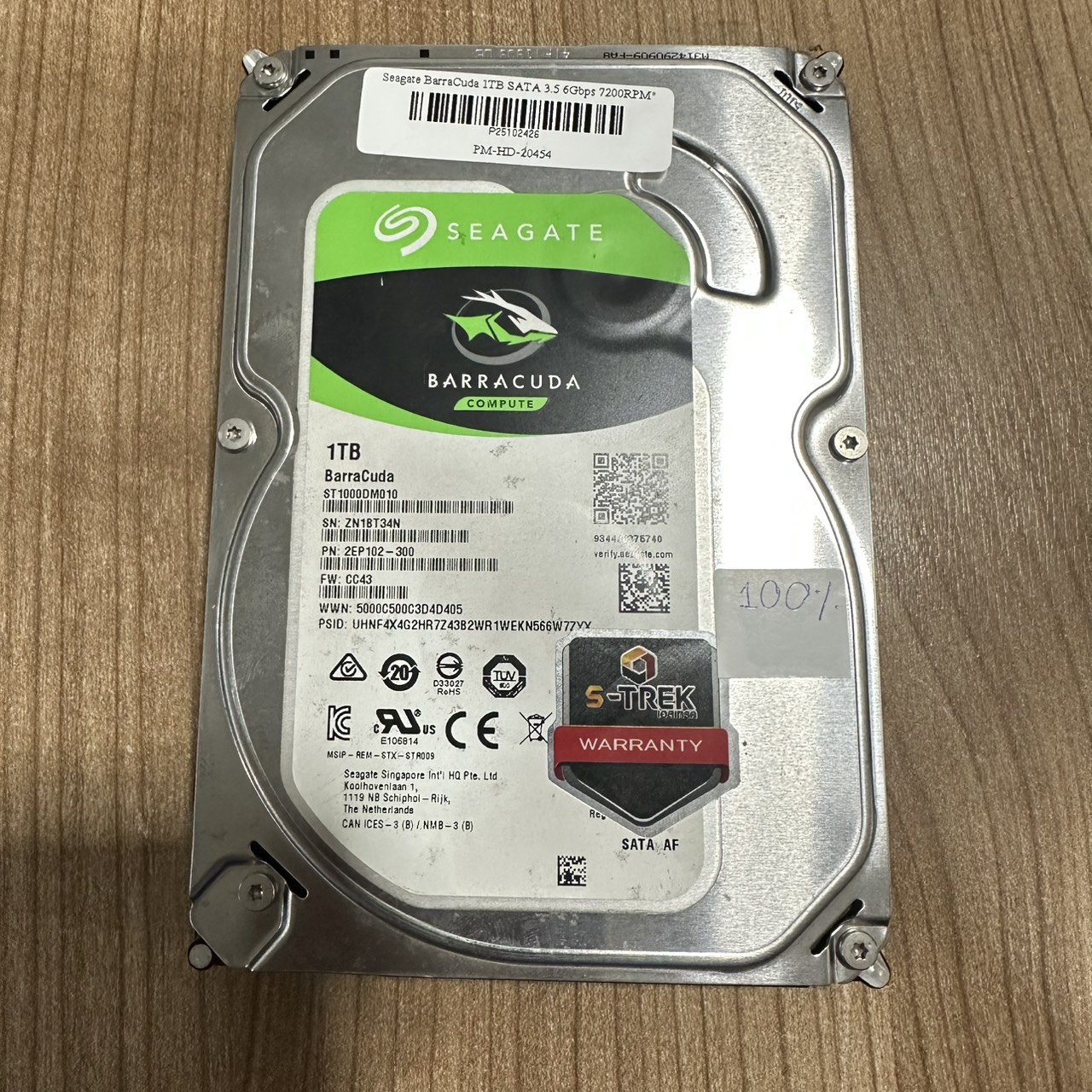 HDD Seagate BarraCuda 1TB SATA 3.5 6Gbps 7200RPM"