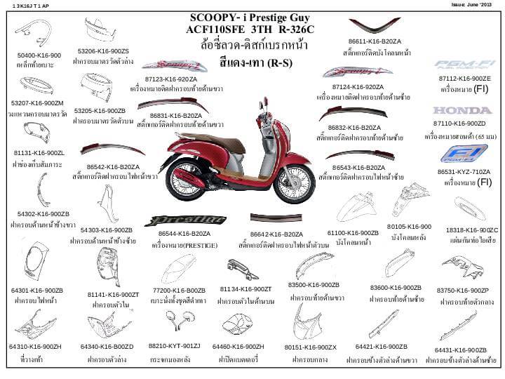 ชุดพลาสติกและเฟรมสี สกุ๊บปี้110ไอปี12-13