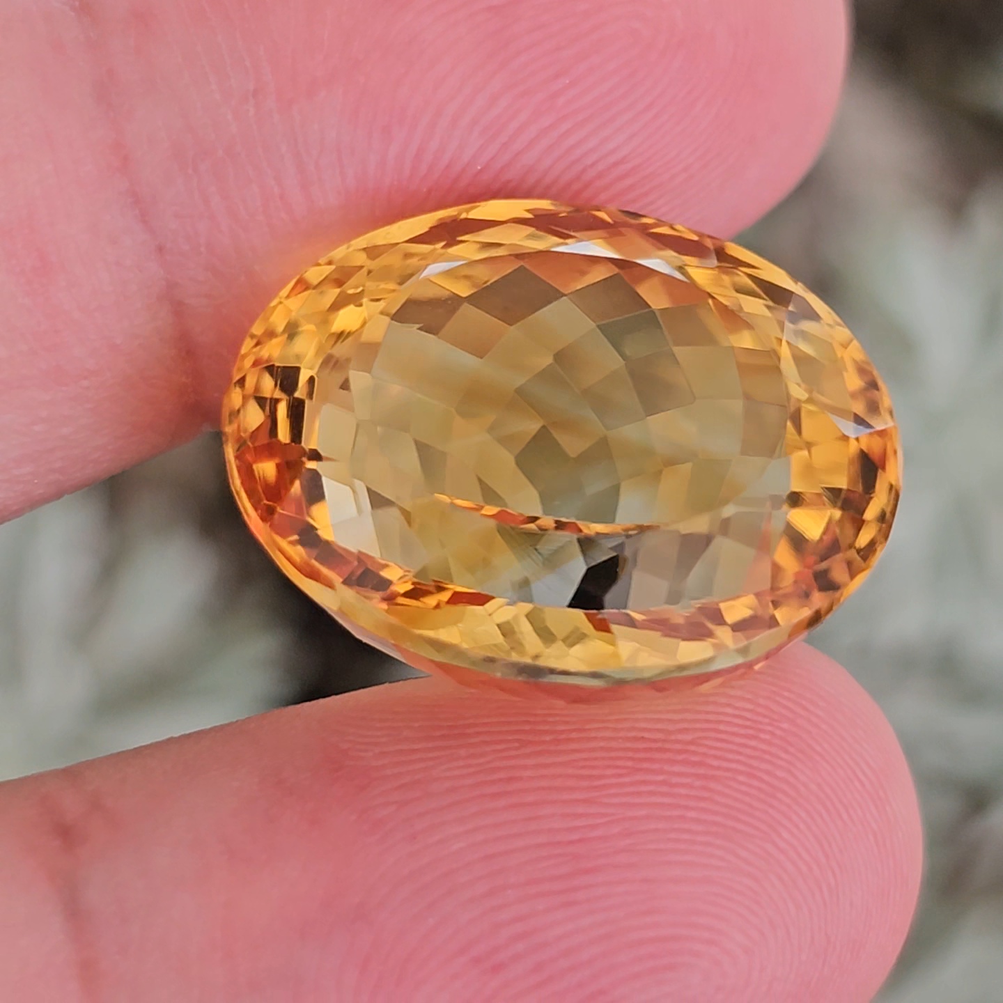 พลอย ซิทริน Citrine 32.66 กะรัต (Cts.) พลอยแท้ อัญมณีมงคลประจําวันเกิด เครื่องประดับพลอย