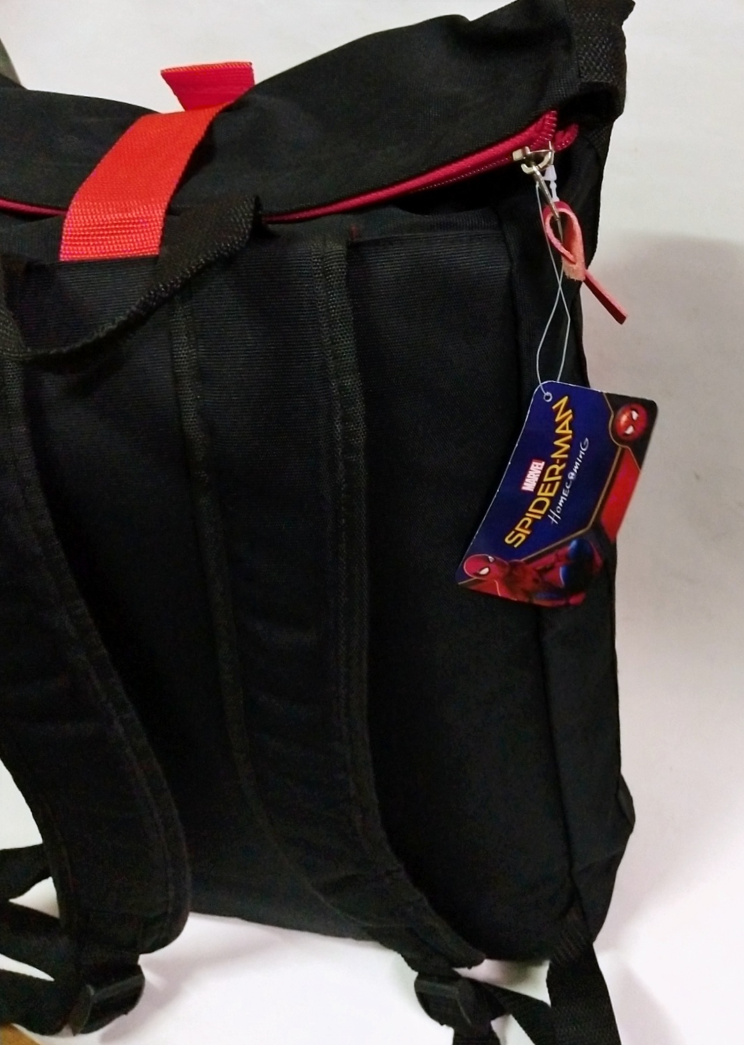 กระเป๋าเป้ลาย สไปเดอร์แมน โฮมคัมมิ่ง Spiderman Home Coming หน้า 4เหลี่ยม ขนาดประมาณ 21"*14",ของแท้,ใหม่, มีป้าย