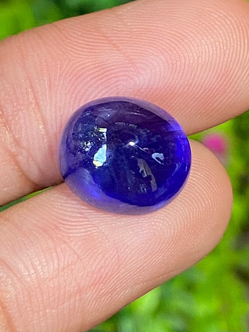 พลอย ไพลิน Blue Sapphire 13.50 กะรัต (Cts.) พลอยแท้ อัญมณีมงคลประจําวันเกิด เครื่องประดับพลอย
