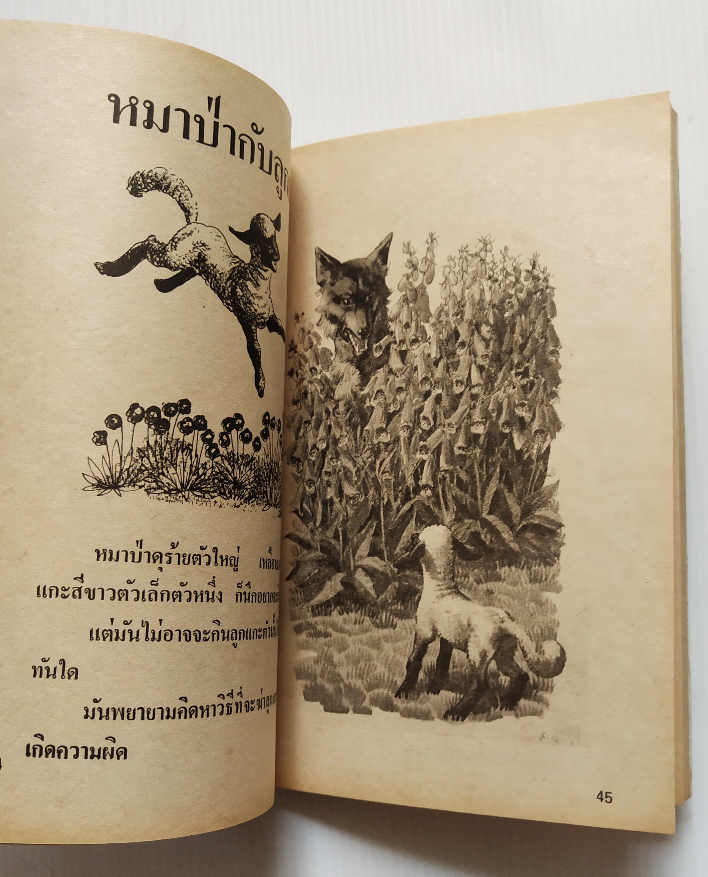 หนังสือเก่า กระดาษออกเหลือง นิทานอีสป ฉบับ สอนเด็ก โดย ครูพร นิทานจากเค้าเดิมของ อีสป ให้คติสอนใจ นิทานอีสปประกอบภาพ อ่านสนุก ให้คติ Aesop's Fables รวมนิทานเปรียบเที่ยบที่ให้คติเตือนใจ สำหรับ สอนบุตร-หลาน จากเค้าความดั้งเดิมของ 'อีสป' นักเล