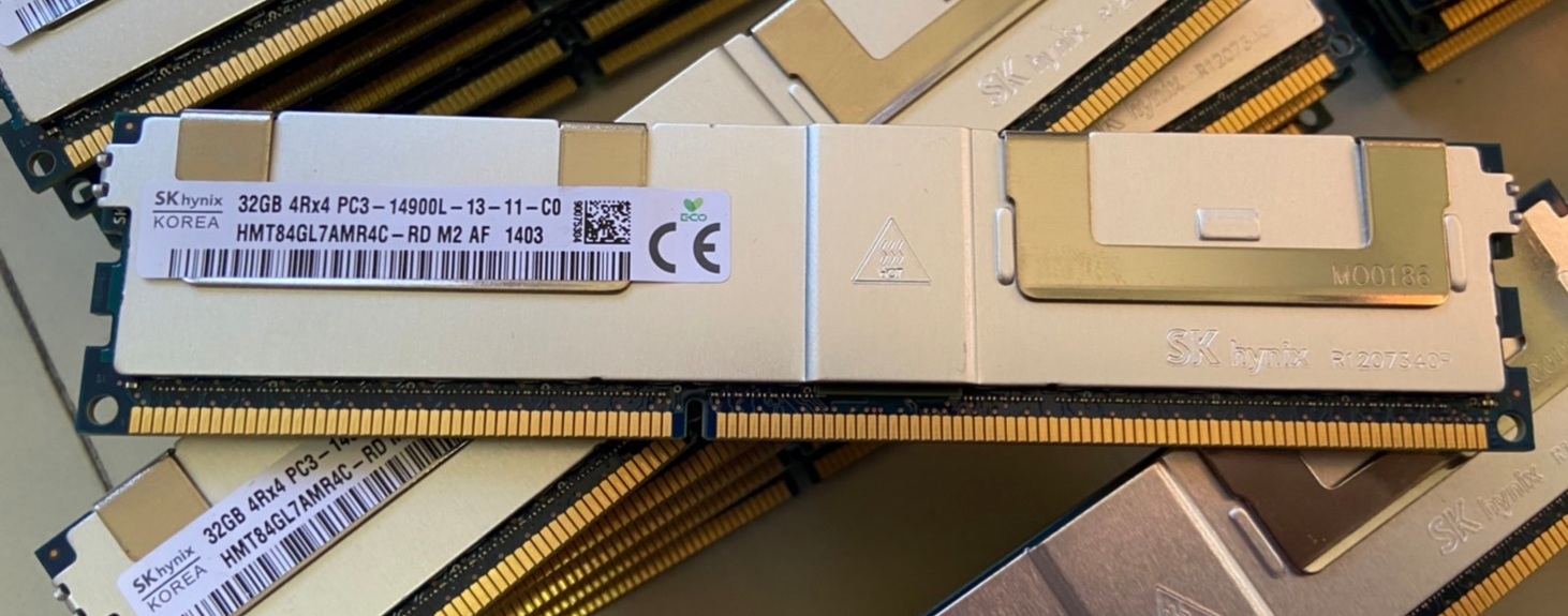 Ram มือสอง ประกันร้าน 1 เดือน SKhynix 32GB 4Rx4 PC3-14900L เหมาะสำหรับคนต้องการ อัพสเปค