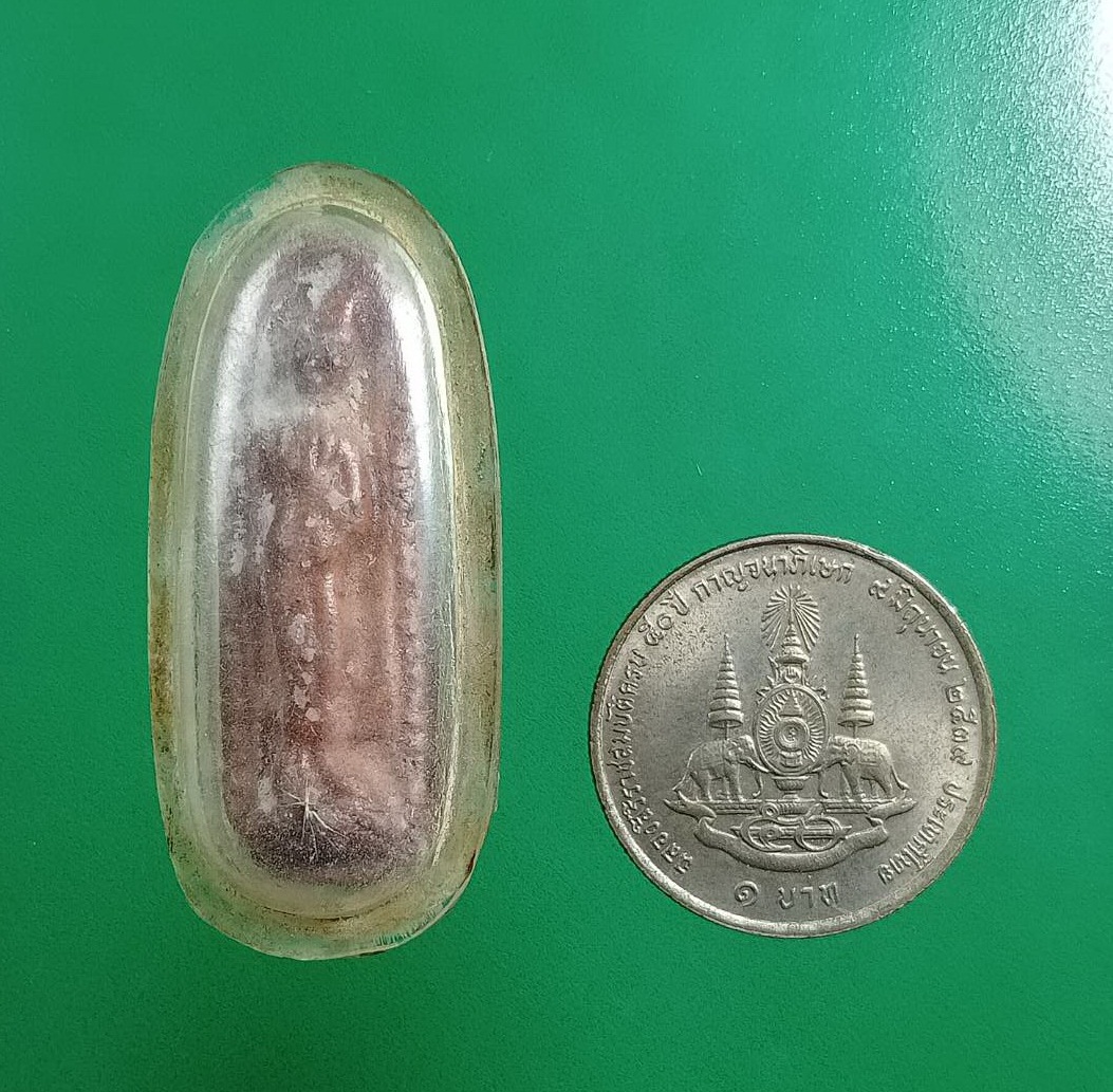 ผ3015 พระลีลา ข้างเม็ดไข่ปลา เนื้อดิน ไม่ทราบที่