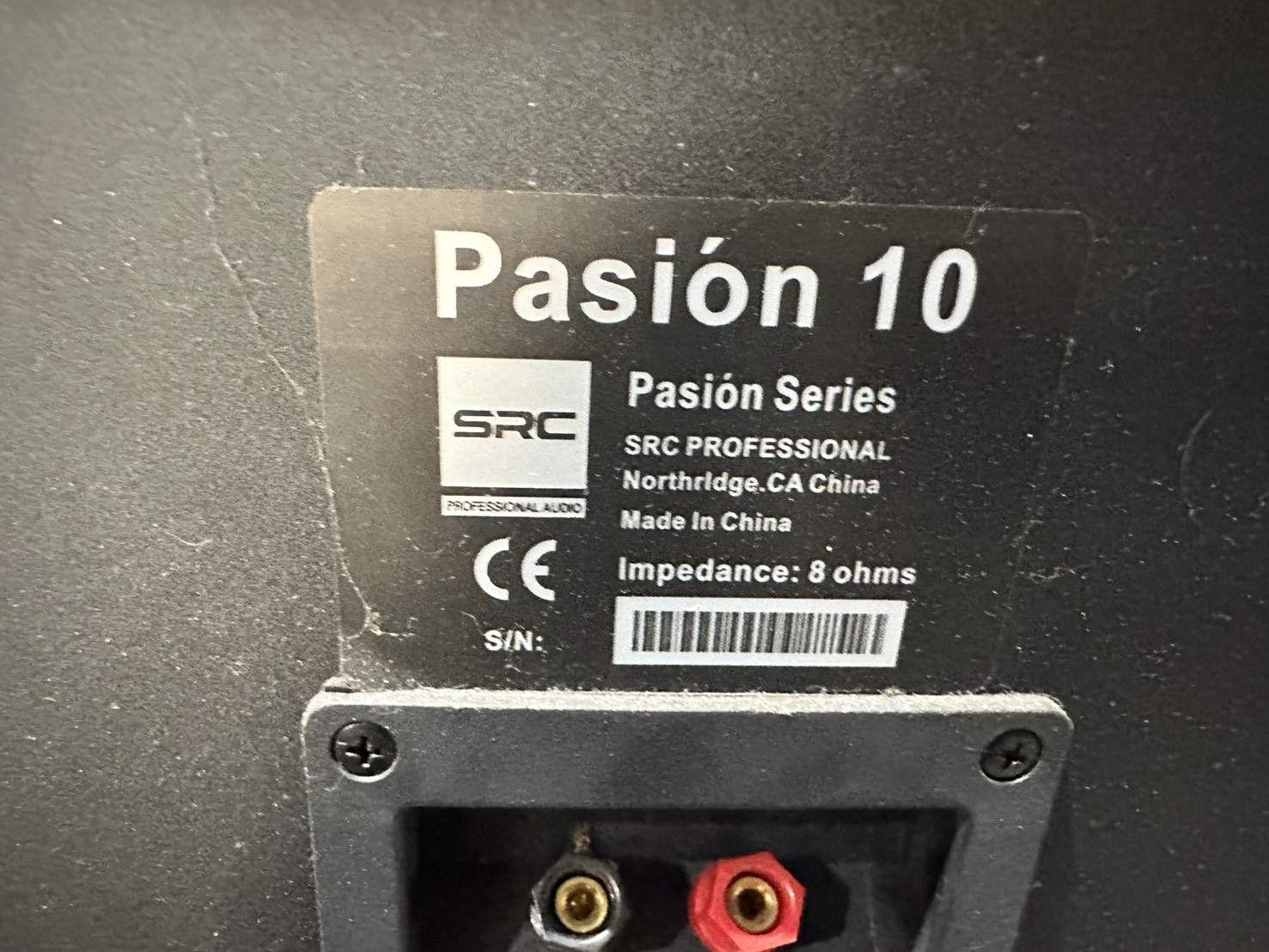 ลำโพง SRC Entertainment Passion 10 ลำโพง ซ้าย-ขวา 1คู่