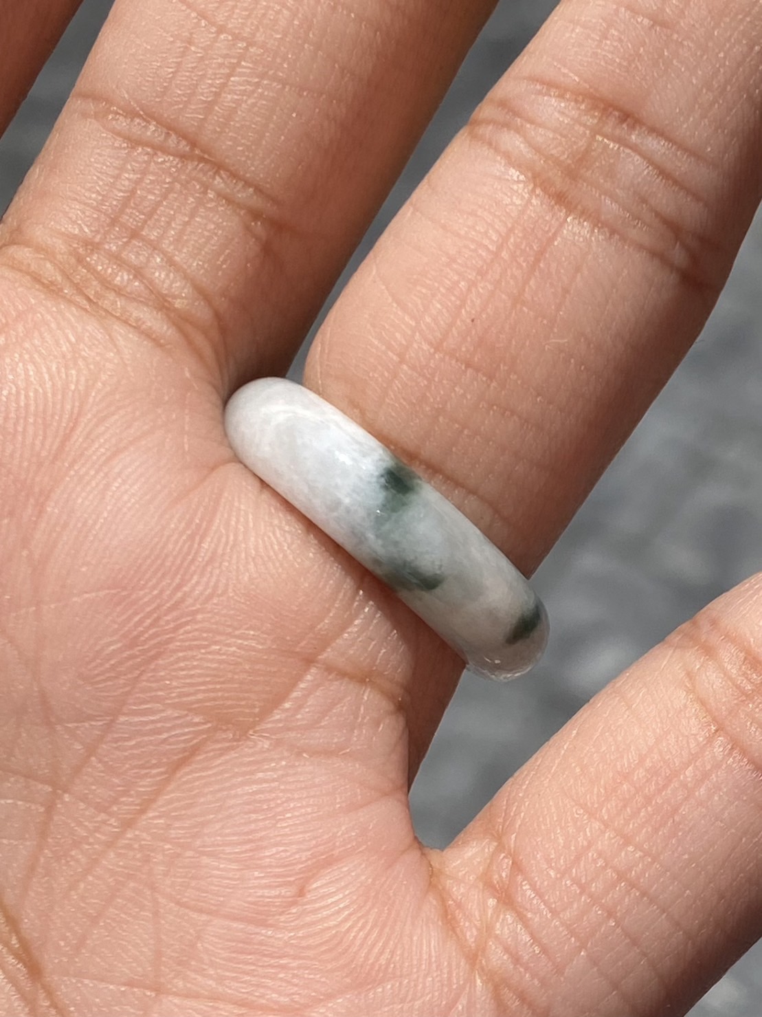 แหวนหยก (jadeite) Size 53 หยก พม่า แท้ (Myanmar Jade) Type A