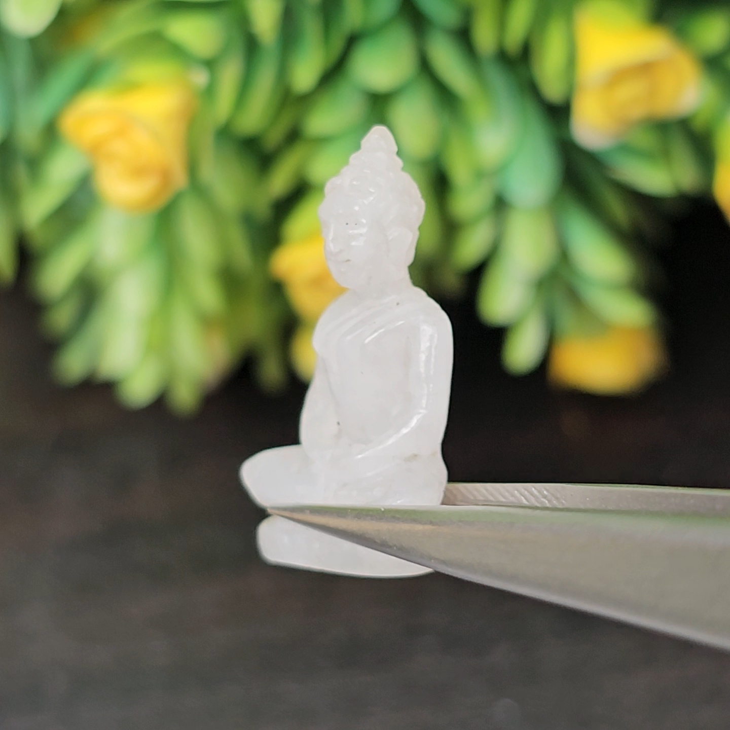 หยก แกะสลัก รูป พระ (Burmese jadeite) 14.7 กะรัต (cts.) หยก พม่า แท้