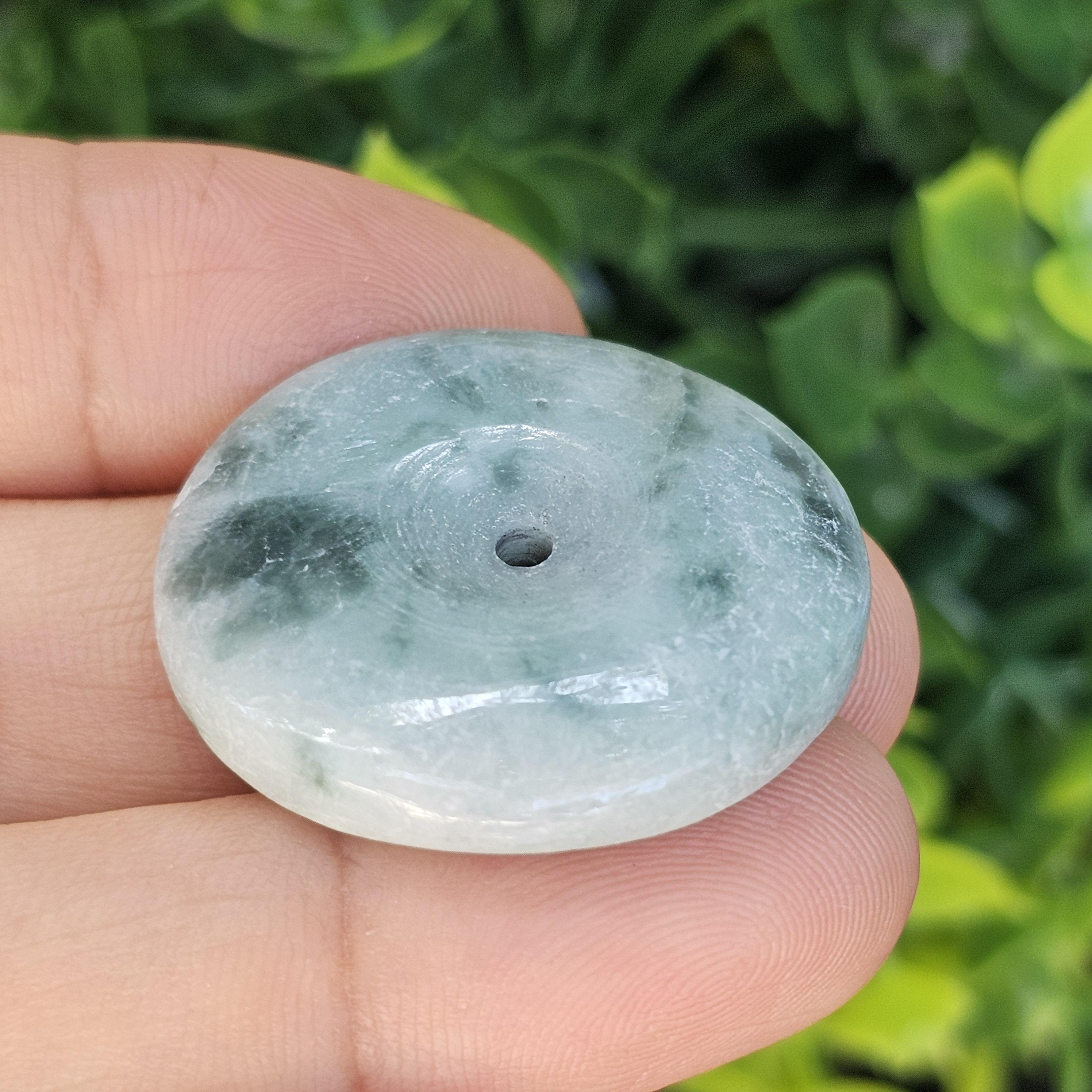 หยก พม่า แท้ Jade จี้โดนัทหยก (Bi-dise jadeite) พม่า (Myanmar) 59.37 กะรัต (Cts.)
