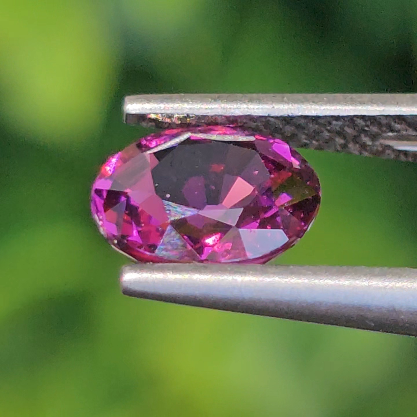 พลอย อุมบาไลต์ การ์เน็ต Umbalite Garnet 1.07กะรัต (Cts.) ดิบ Unheated ลอยแท้ อัญมณีมงคลประจําวันเกิด เครื่องประดับพลอย