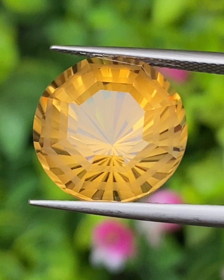 พลอย ซิทริน Citrine 10.16 กะรัต (Cts.) พลอยแท้ อัญมณีมงคลประจําวันเกิด เครื่องประดับพลอย