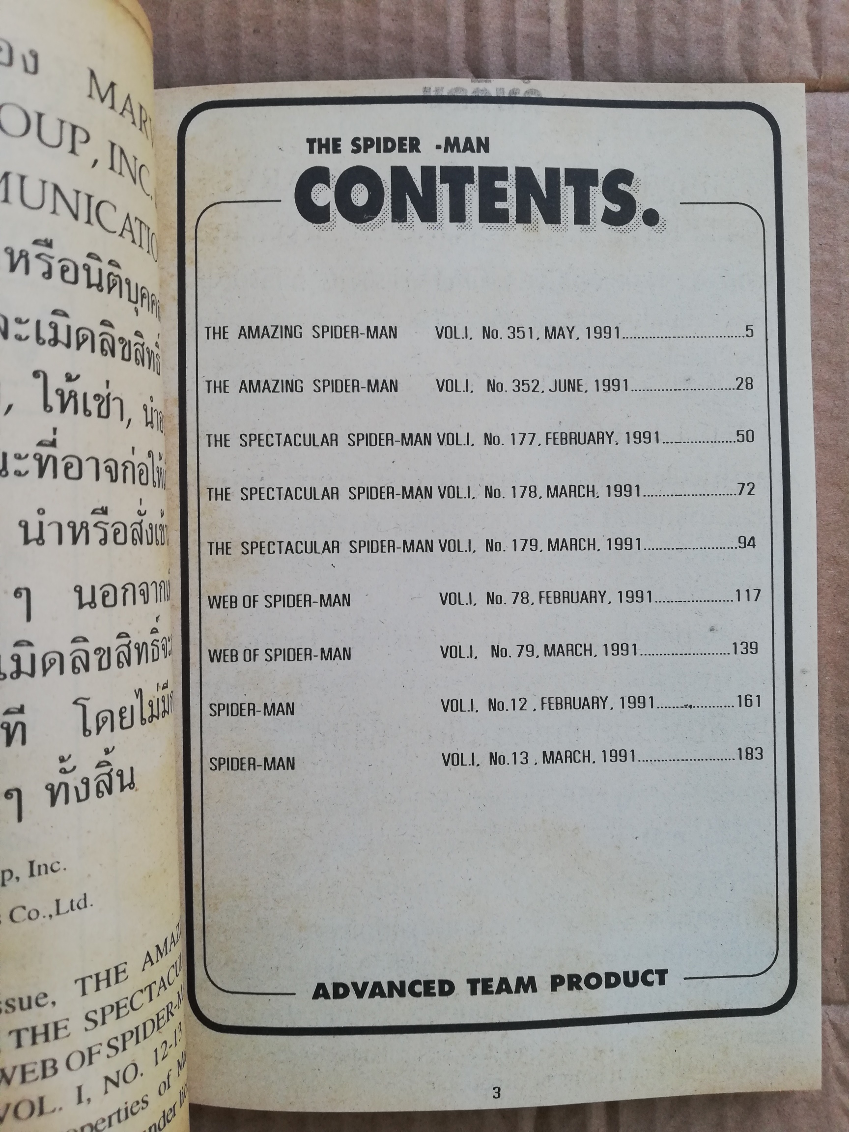 หนังสือการ์ตูนเก่า หนังสือการ์ตูน ไอ้แมงมุม เดอะ อเมซซิ่งสไปเดอร์แมน เล่ม11, The Amazing Spider-Manหนังสือใหม่ เก่าเก็บ