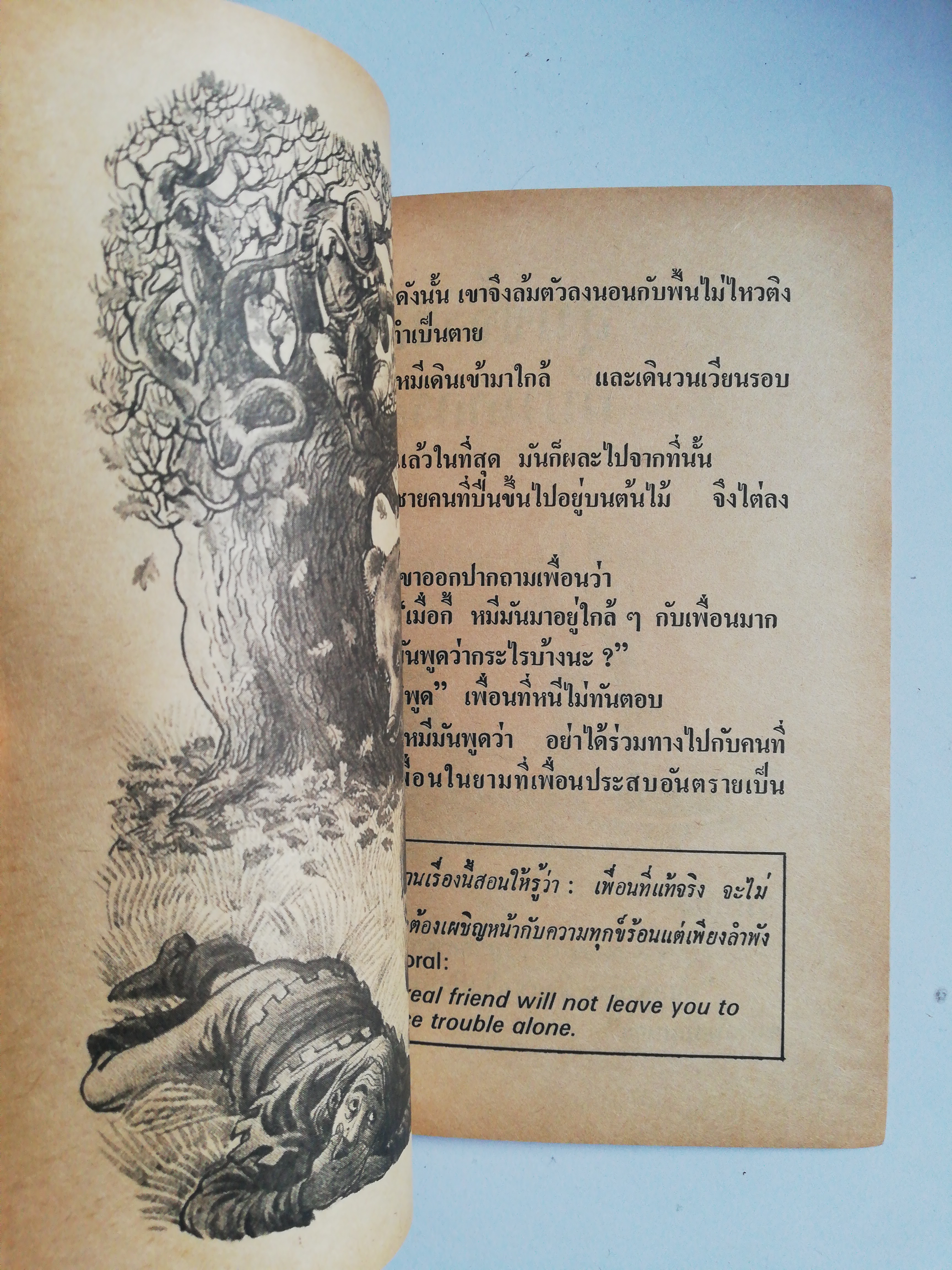 หนังสือเก่า นิทานอีสป สำนักพิมพ์ พี.เอ็ด. เสนอ....นิทานอีสปประกอบภาพ อ่านสนุก ให้คคิ ฉบับประกอบภาพ รวมนิทานเปรียบเทียบที่ให้คติเตือนใจ สำหรับ สอนบุตร-หลานจากเค้าความดั้งเดิมของ 'อีสป" นักเล่านิทานบันถือโลกอ่านสนุก ให้คติเตือนใจ