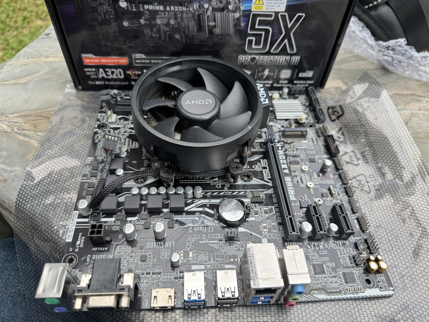 cpu ryzen5 2600 + Board