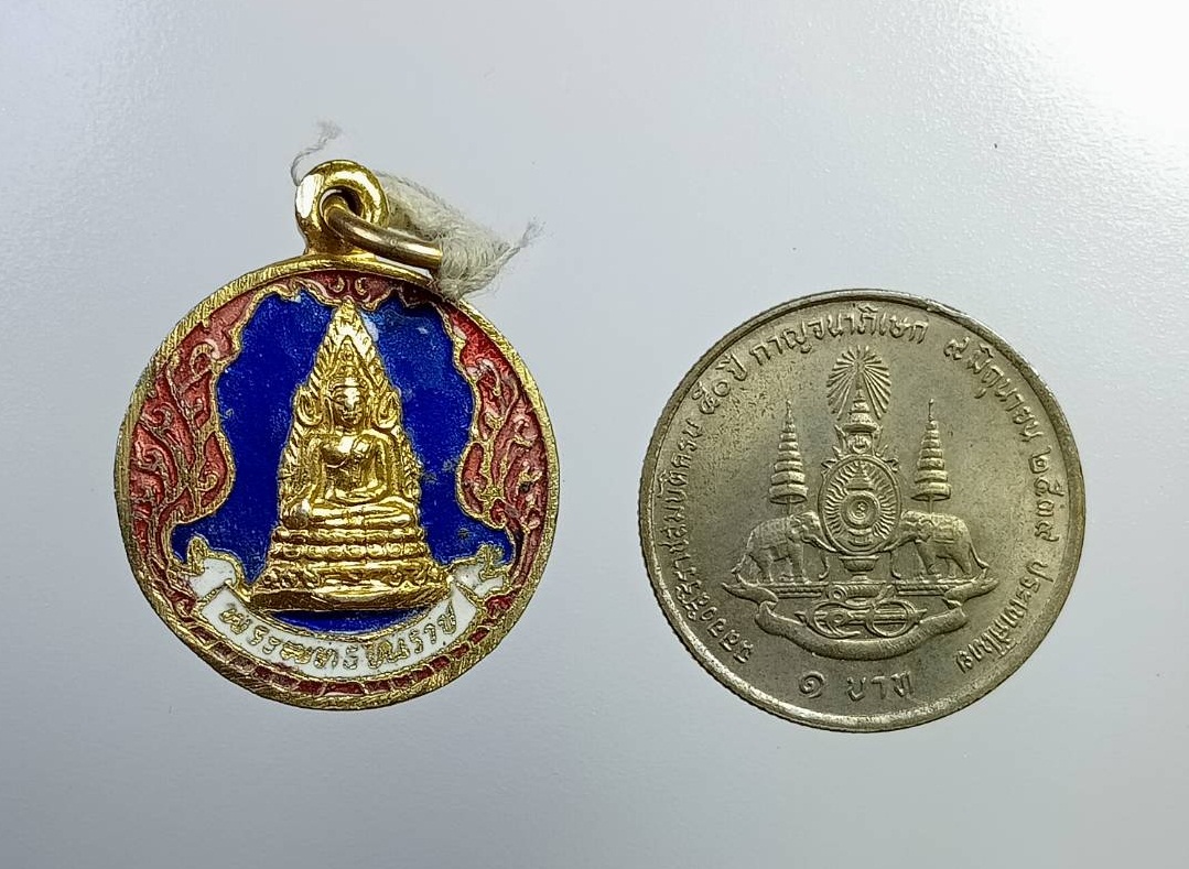 A7287 พระพุทธชินราช วัดพระศรีรัตนมหาธาตุ จ.พิษณุโลก ลงยา