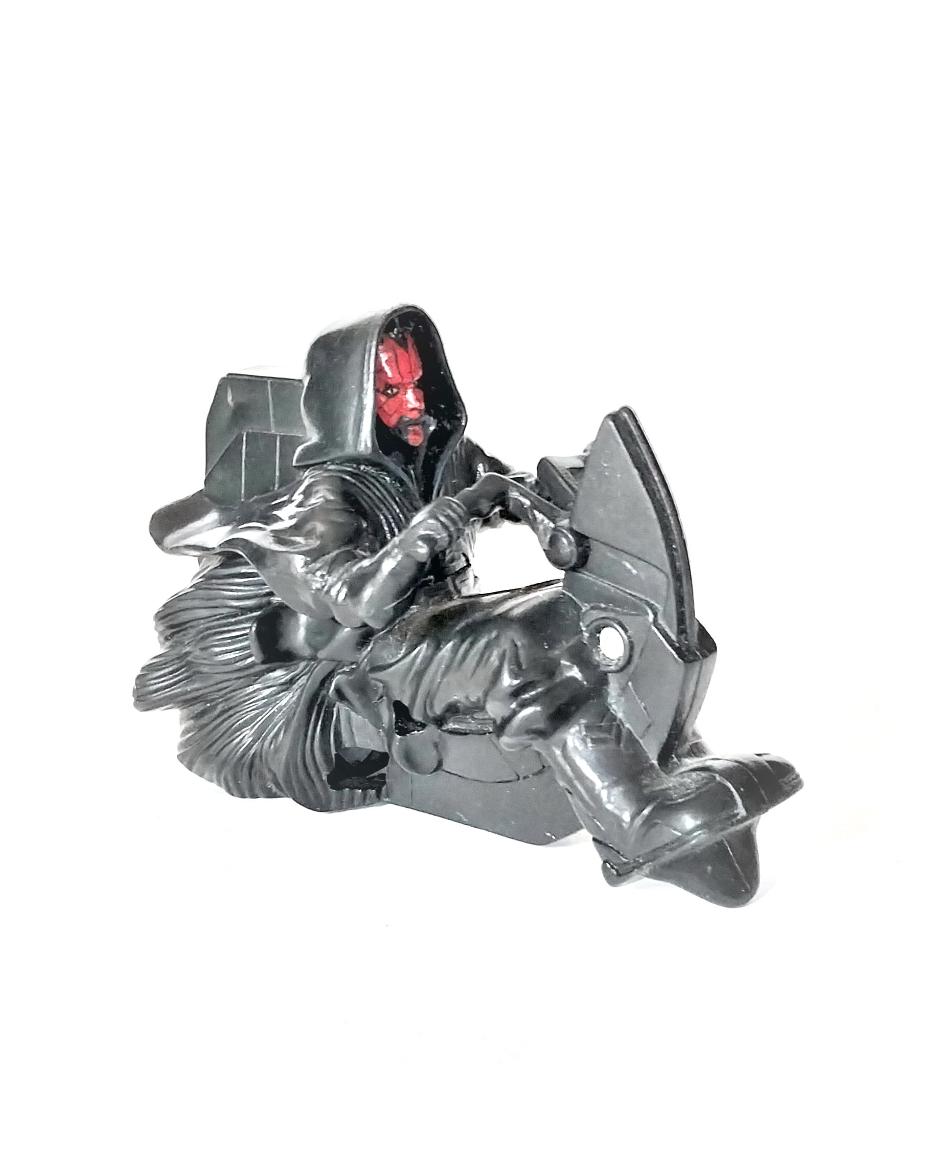 ดาร์ทโมล (Darth Maul) ขี่มอเตอร์ไซค์ วิ่งไม่ได้ ขนาดประมาณ 7*11ซม. จากภาพยนต์เรื่อง สตาร์ วอส์ (Star Wars)