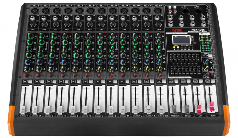 NTS PMX-1205 เพาเวอร์มิกเซอร์ 12 แชนแนล (16 DSP + USB)