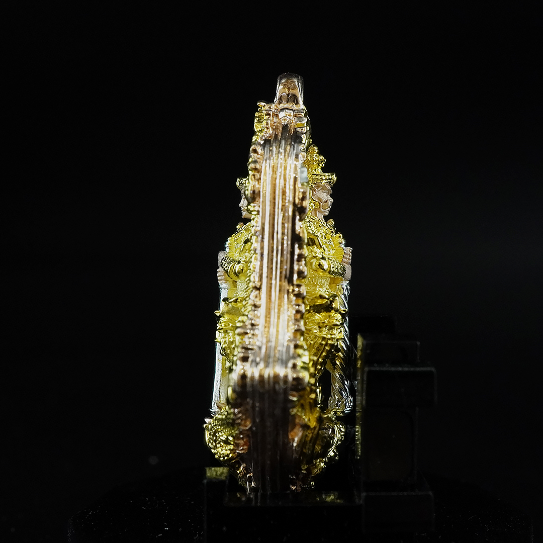 เหรียญจำปีพุทธศิลป์ท้าวเวสสุวรรณโณ รุ่นทวิเทวา รายการที่ 11.1 เนื้อบรอนซ์ ชุบ3K