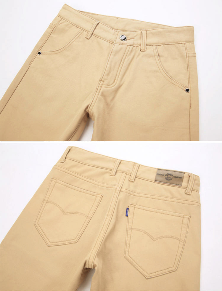 กางเกงชิโน ซับขนนุ่มกันหนาว ทรงขากระบอกเล็ก (10306MM)