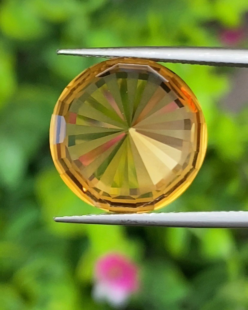 พลอย ซิทริน Citrine 10.16 กะรัต (Cts.) พลอยแท้ อัญมณีมงคลประจําวันเกิด เครื่องประดับพลอย