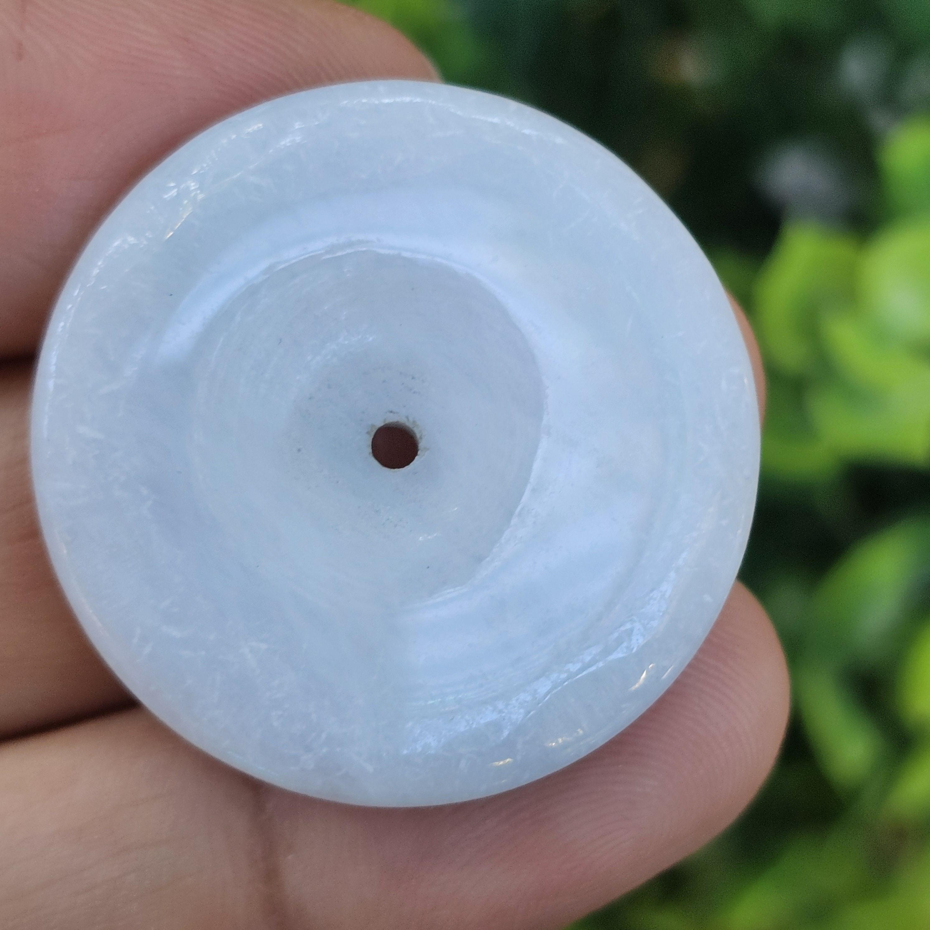 หยก พม่า แท้ Jade จี้โดนัทหยก (Bi-dise jadeite) พม่า (Myanmar) 65.21 กะรัต (Cts.)