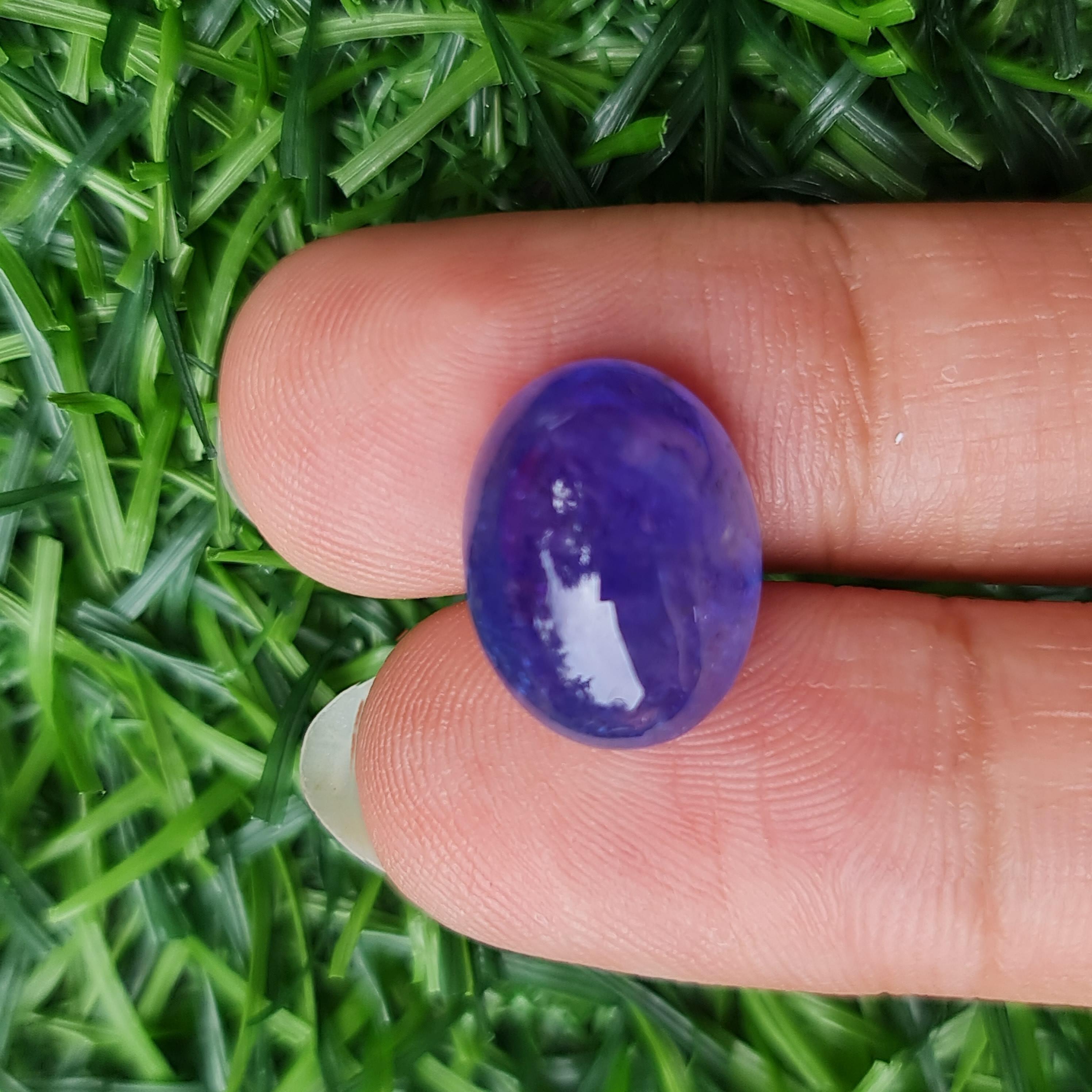 พลอย แทนซาไนท์ Tanzanite 10.53 กะรัต (Cts.) พลอยแท้ อัญมณีมงคลประจําวันเกิด เครื่องประดับพลอย