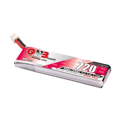 แบตสำหรับ Mobula7 Mobula8 1S Gaoneng GNB 1S 720MAh 100C HV 3.8V PH2.0 Connector FPV Flight Power LiPo LiHv Battery