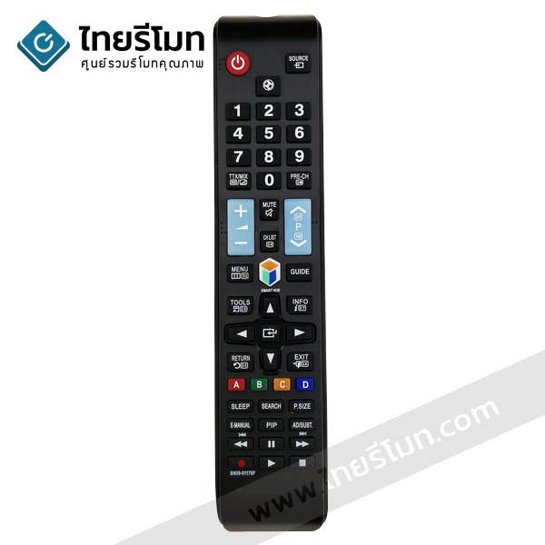 รีโมททีวี Samsung รุ่นBN59-01178F (มีปุ่มSMART HUB / มีปุ่มลูกฟุตบอล / มีปุ่มPIP)