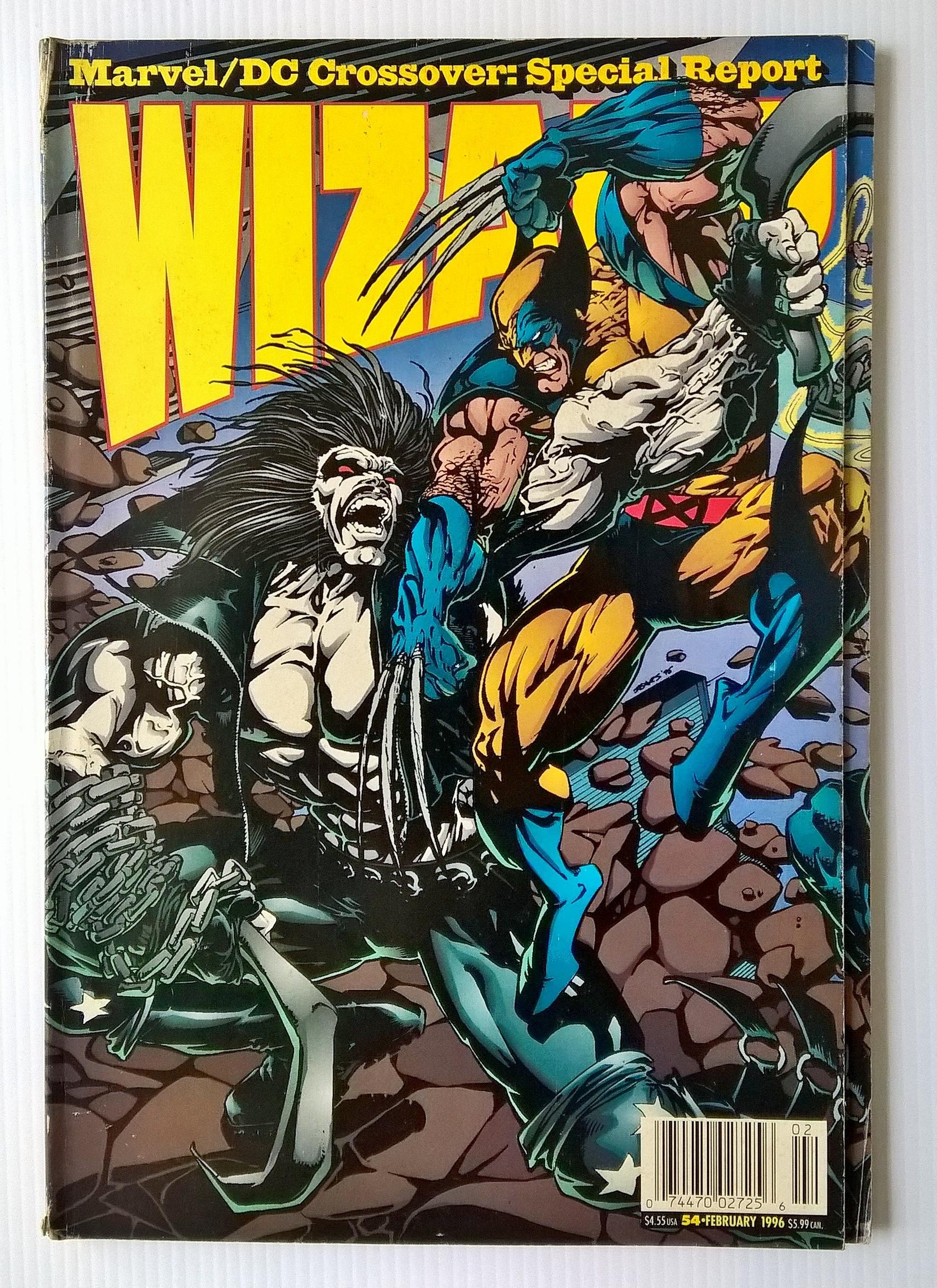 นิตยสารเก่าแนวการ์ตูนWIZARD, MARVEL DC CROSSOVER Special Report