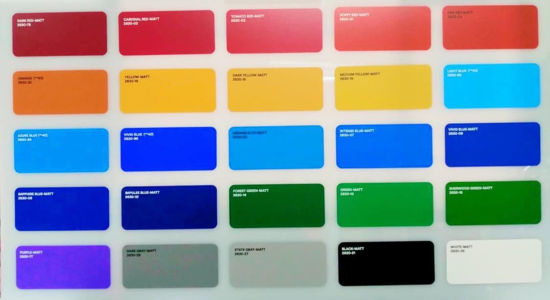 สติกเกอร์ 3M -2630 โปร่งแสง รุ่น CARDINAL RED-MATT 2630-02